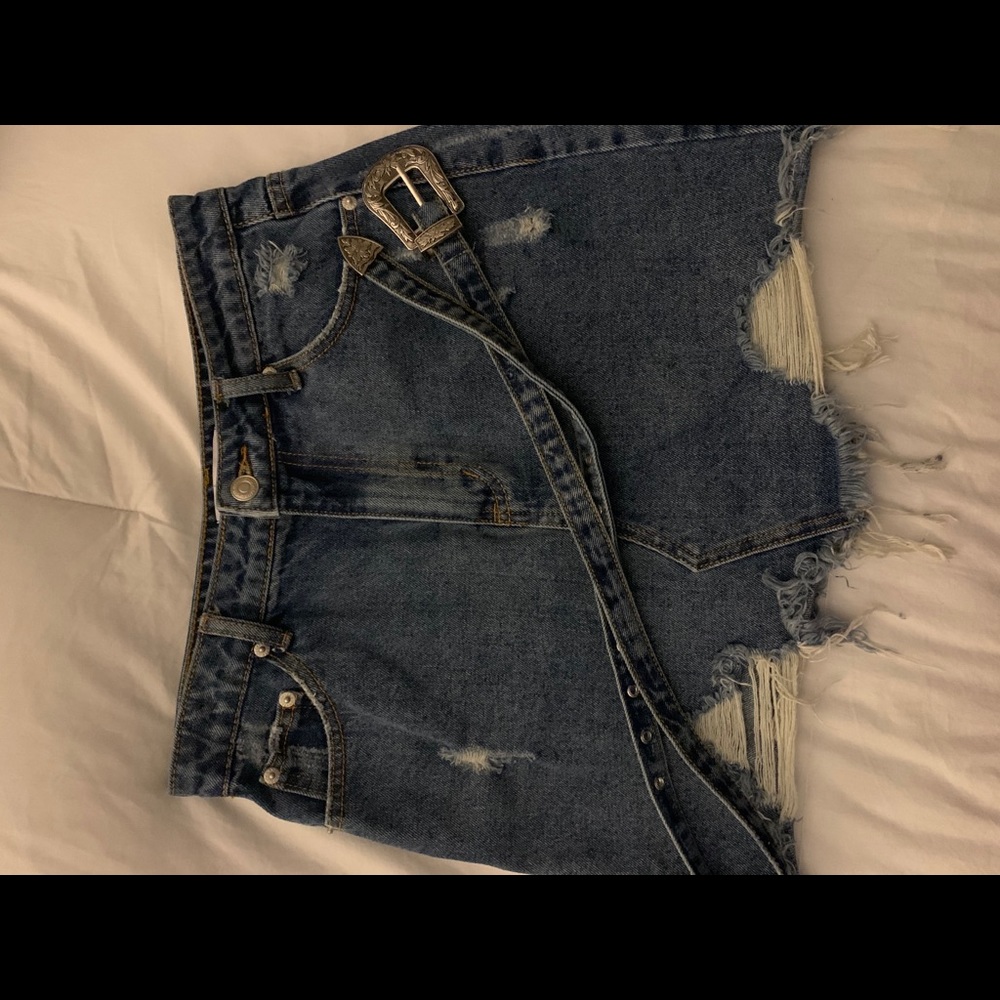 Blush Boutique Jean Skirt